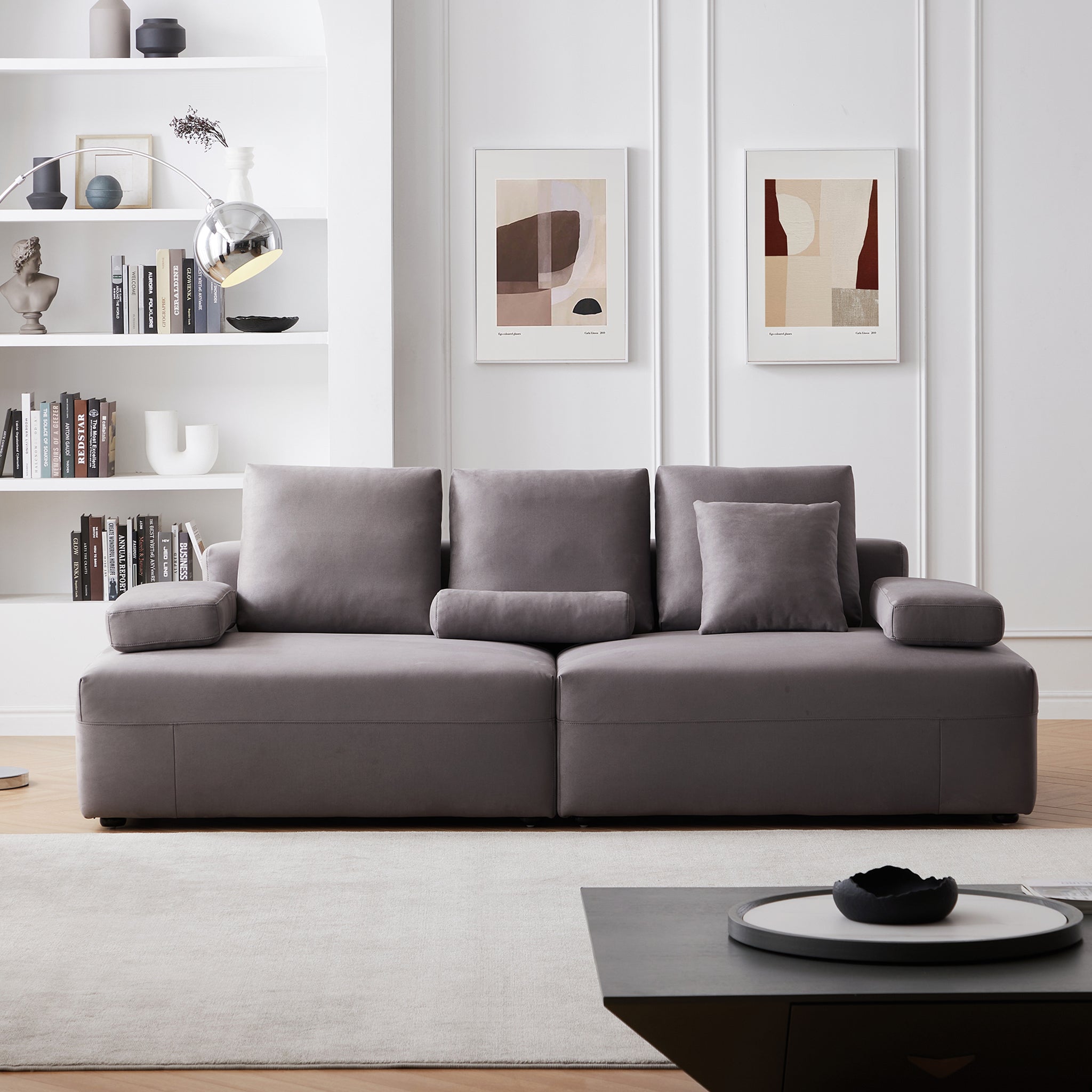 Composition Wabi-Sabi Gray Sofa