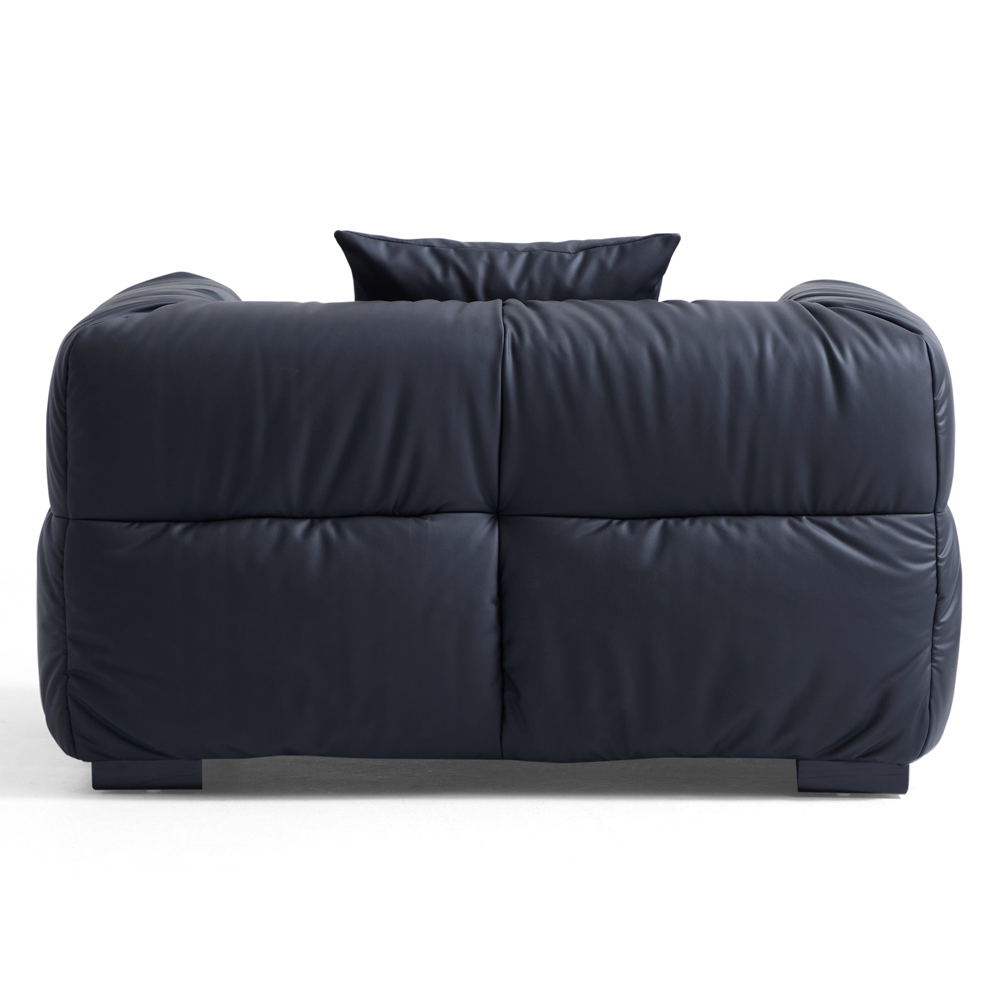 Boba Black Leathaire Armchair