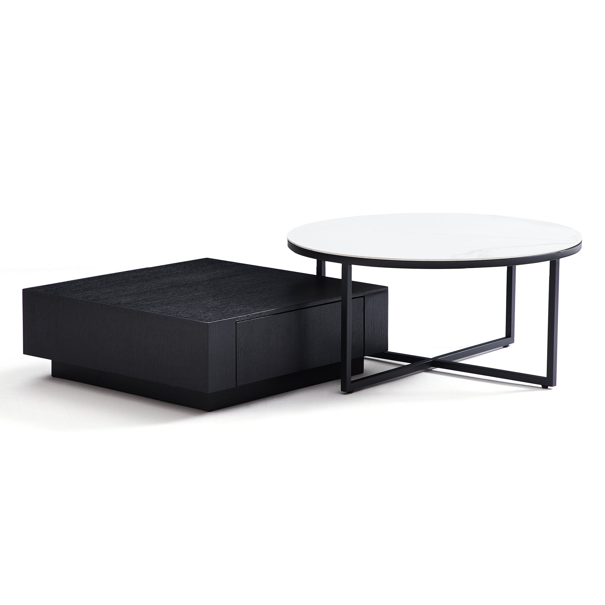 Clarence Round & Square Coffee Table Set