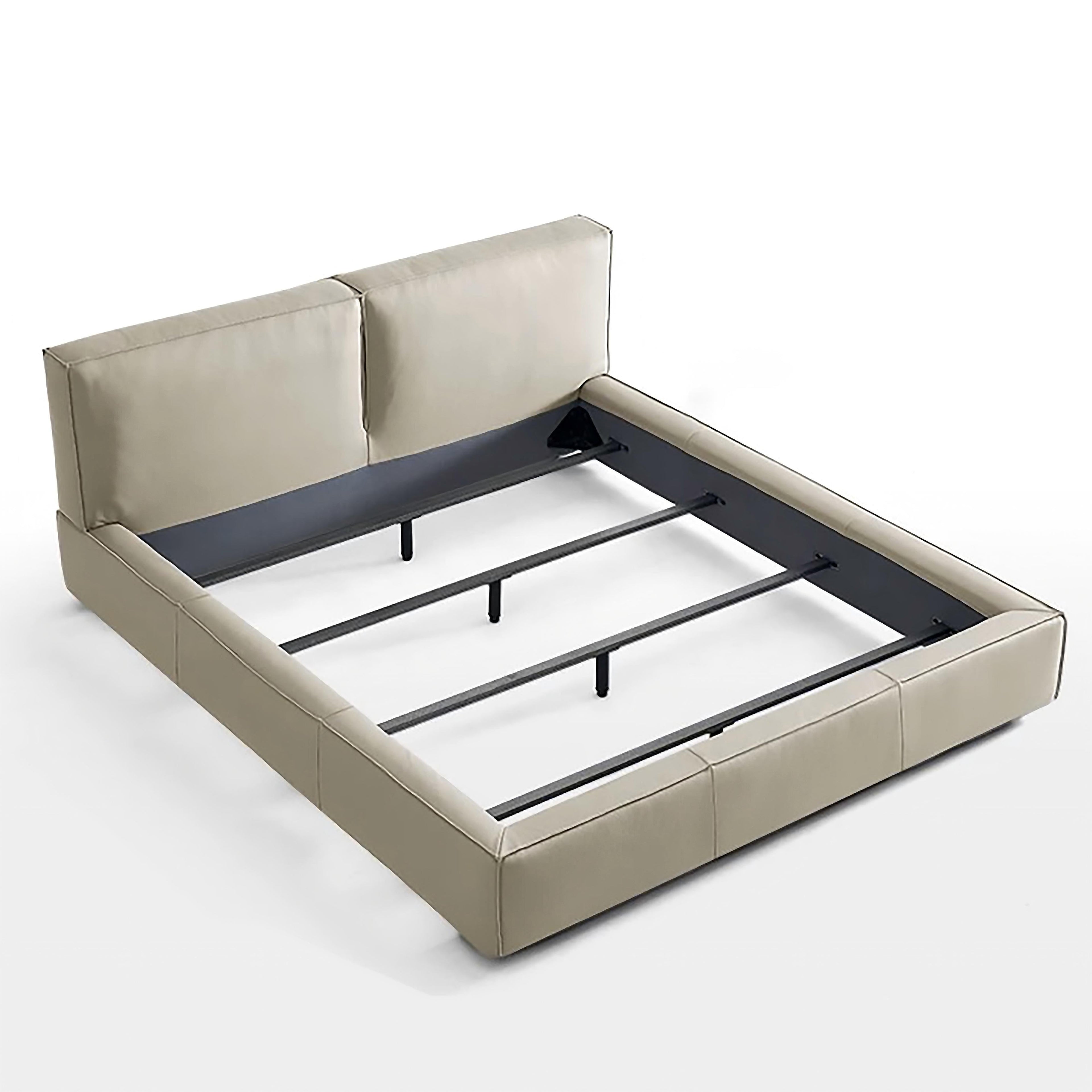 Pudding Leather Bed
