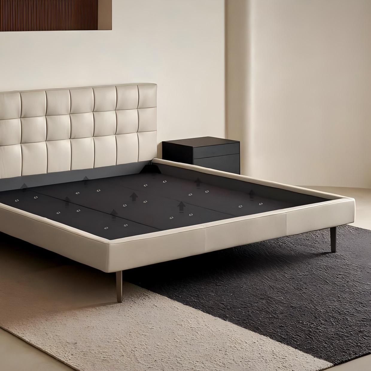 Mocha Slice Leather Bed