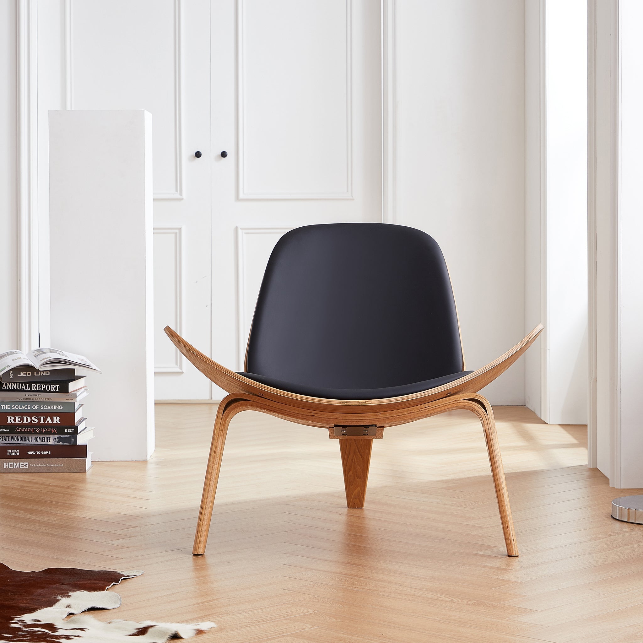 Chaise coquillage marron Mermaid Wegner