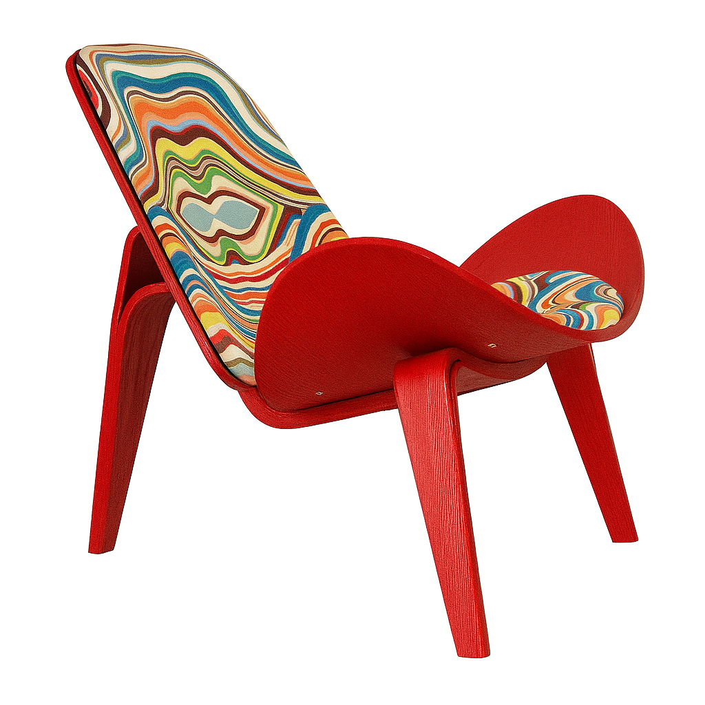 Mermaid Wegner White Shell Chair