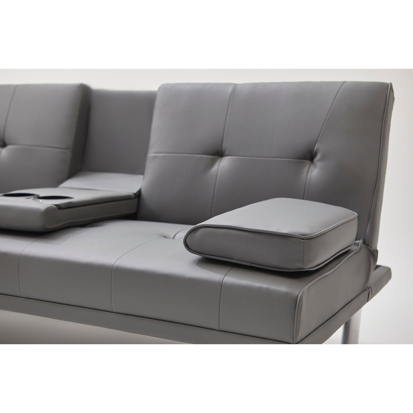 Canapé-lit double pliant multifonctionnel en polyuréthane 67 avec table basse