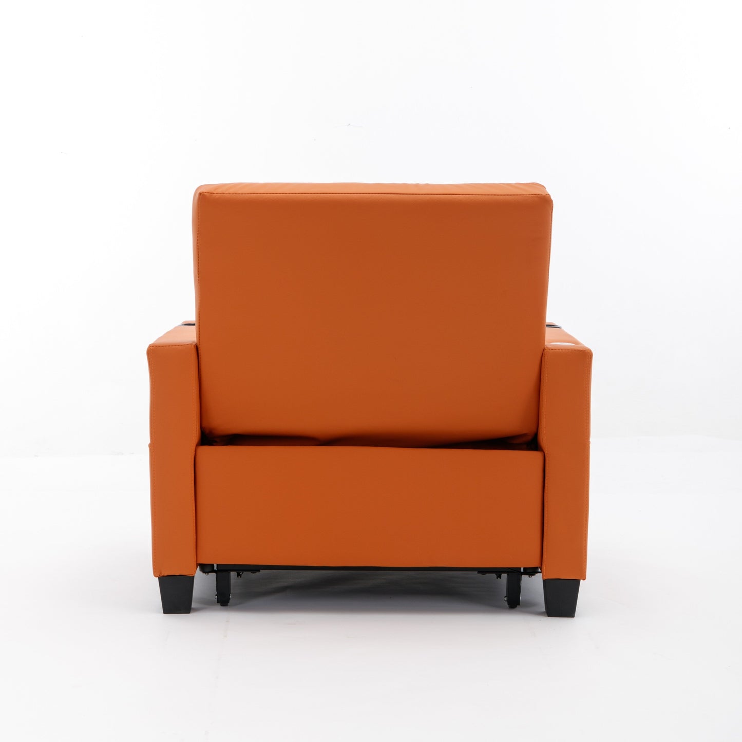 Canapé convertible 3 en 1 en similicuir 68.12 avec ports USB et tissu résistant à l'usure pour le salon