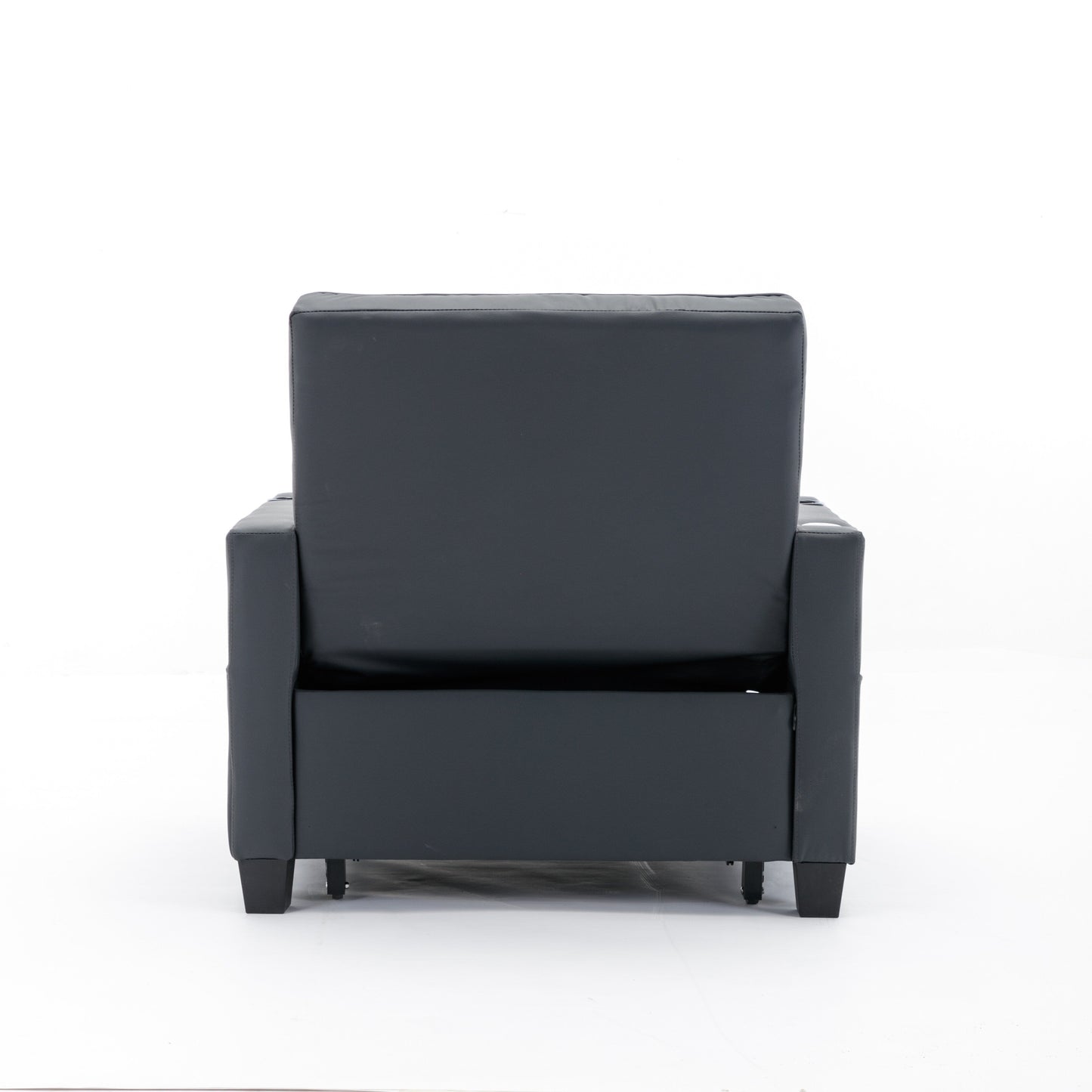 Canapé convertible 3 en 1 en similicuir 68.12 avec ports USB et tissu résistant à l'usure pour le salon