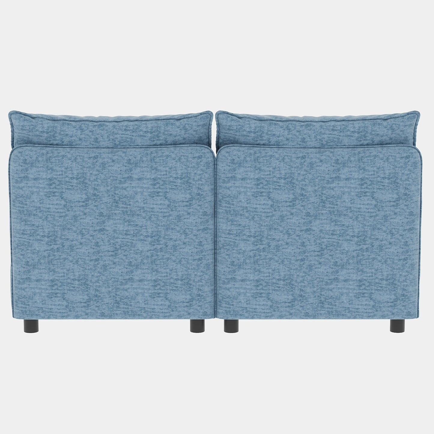 Causeuse en chenille de style milieu du siècle avec rangement dissimulé et capacité de 250 lb