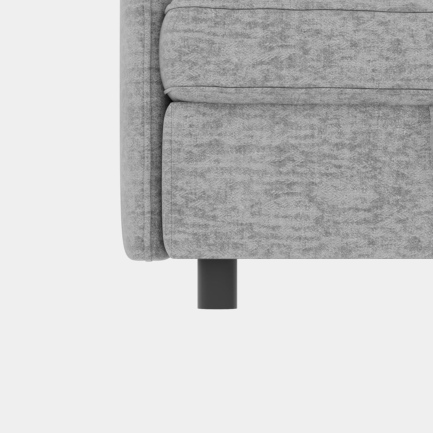 Causeuse en chenille de style milieu du siècle avec rangement dissimulé et capacité de 250 lb