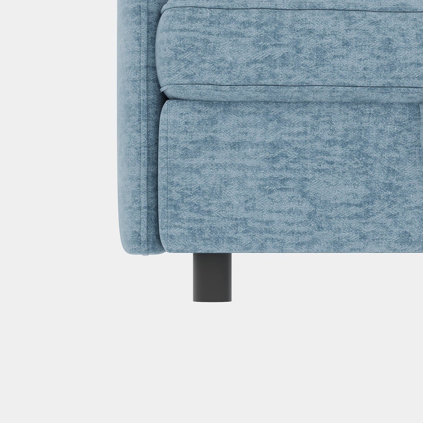 Causeuse en chenille de style milieu du siècle avec rangement dissimulé et capacité de 250 lb