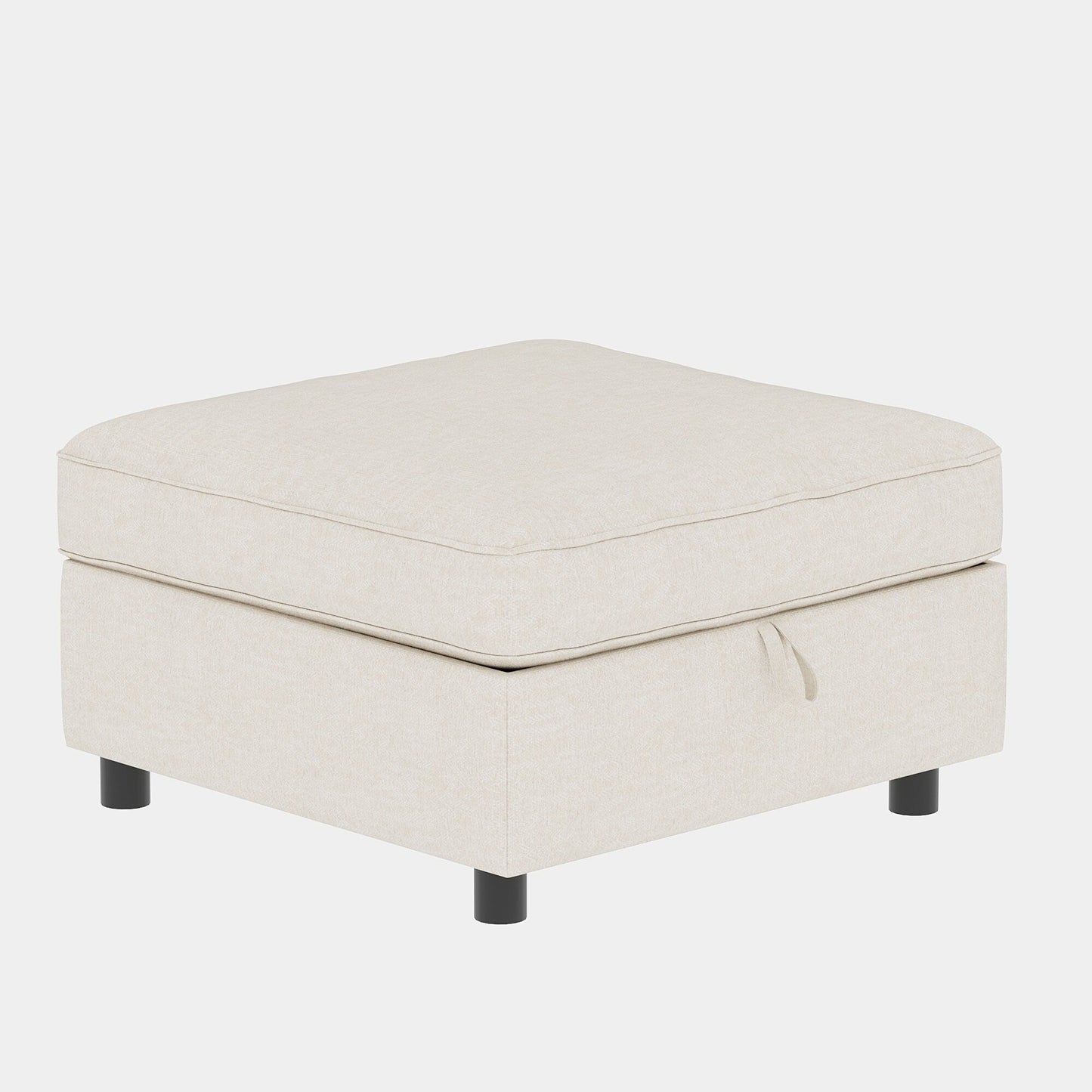 Causeuse en chenille de style milieu du siècle avec rangement dissimulé et capacité de 250 lb