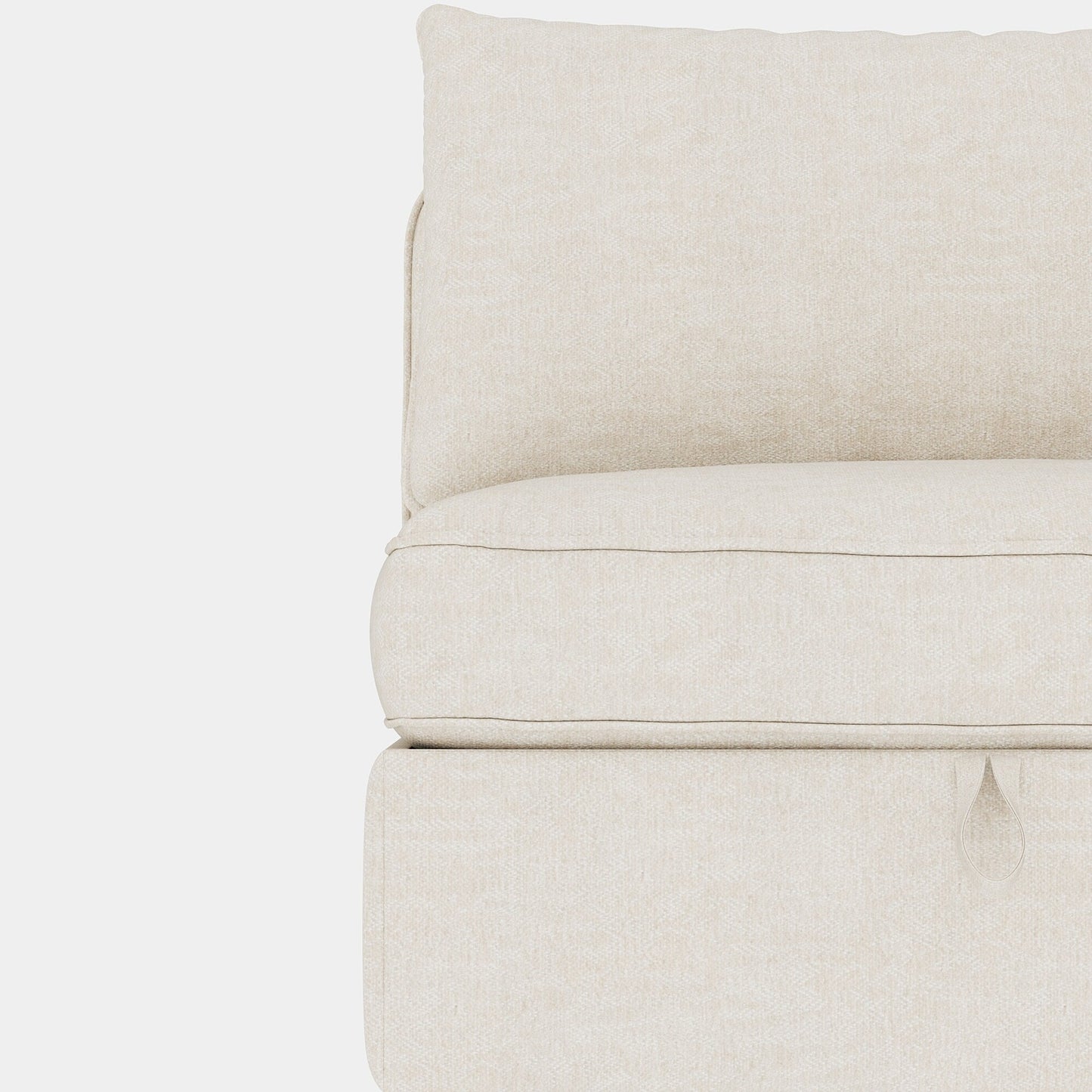Causeuse en chenille de style milieu du siècle avec rangement dissimulé et capacité de 250 lb