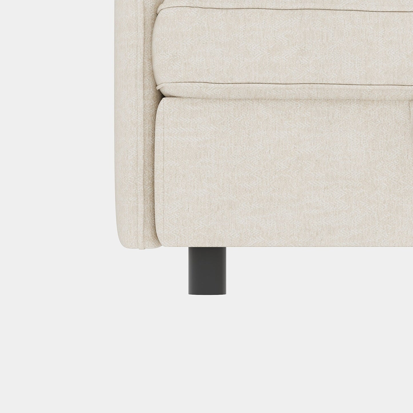Causeuse en chenille de style milieu du siècle avec rangement dissimulé et capacité de 250 lb