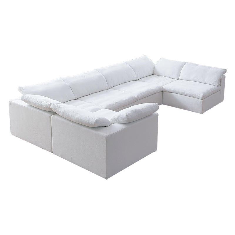 Tender Wabi-Sabi U-Shaped Sectional with One Open End