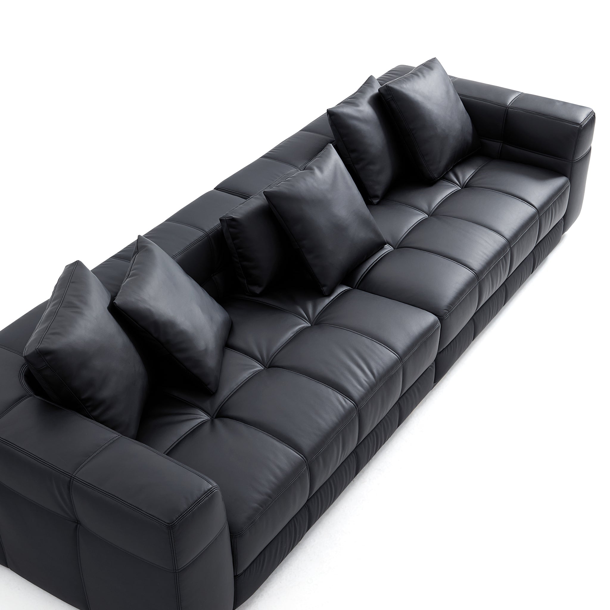 Blazer Black Leather Sofa