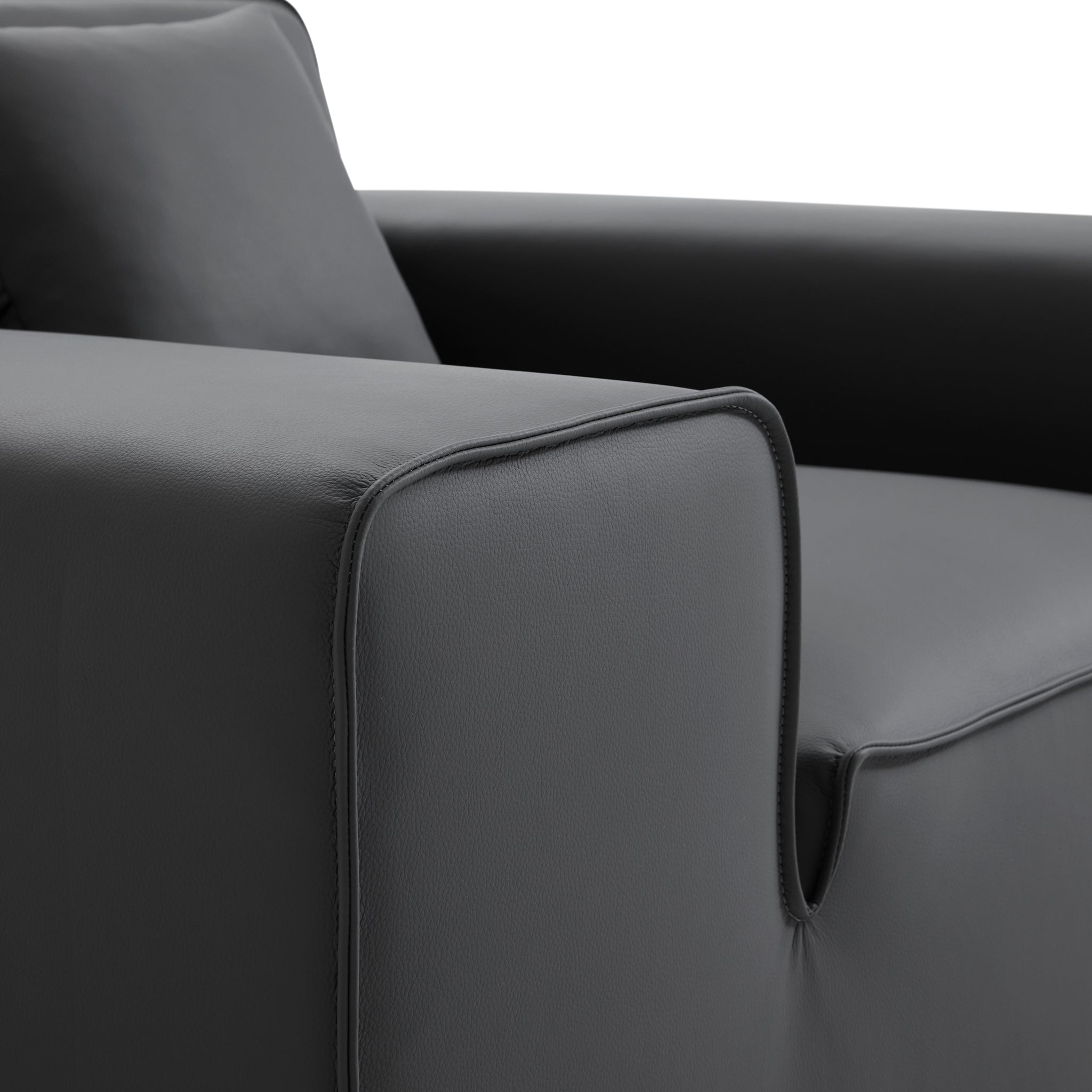 Domus Modular Brown Leather Armchair