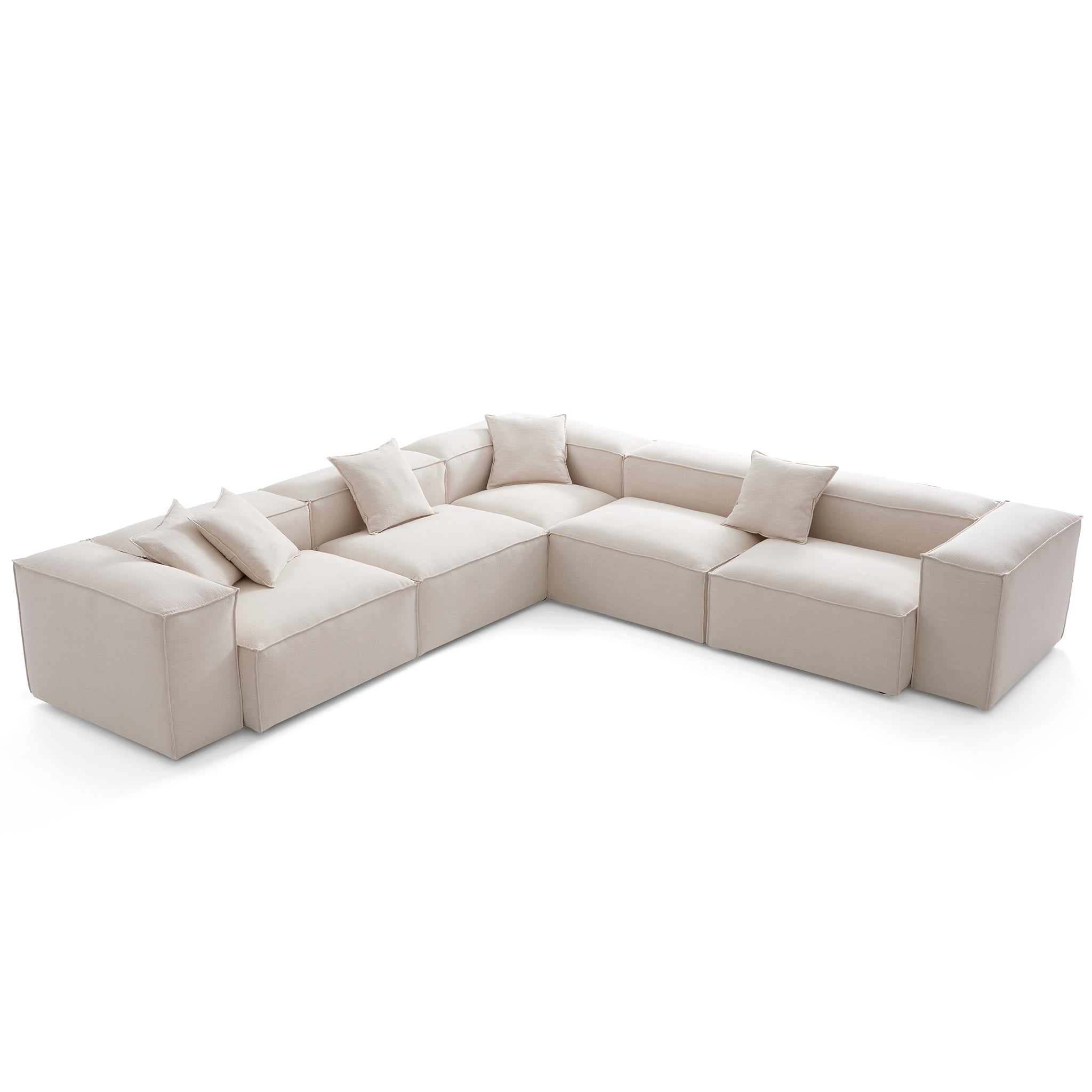 Freedom Modular Khaki Corner Sectional Sofa