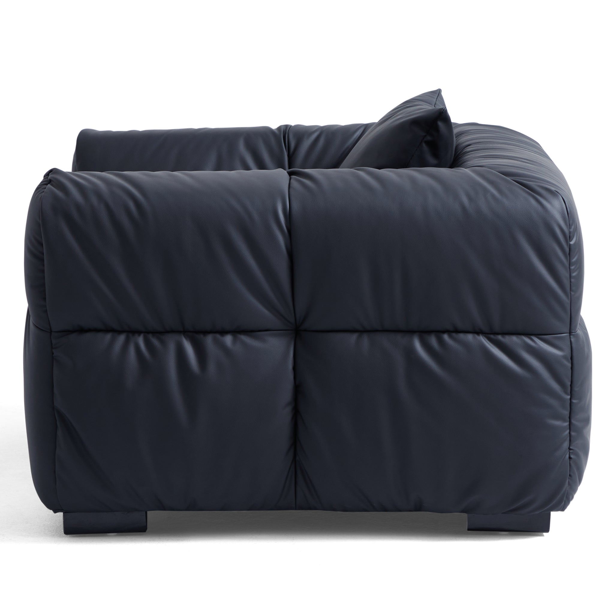 Boba Cream Leathaire Armchair