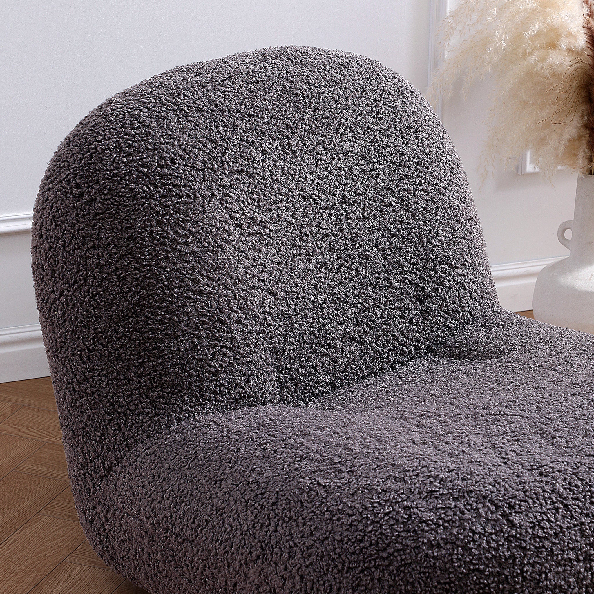 Puff Gray Accent Chair