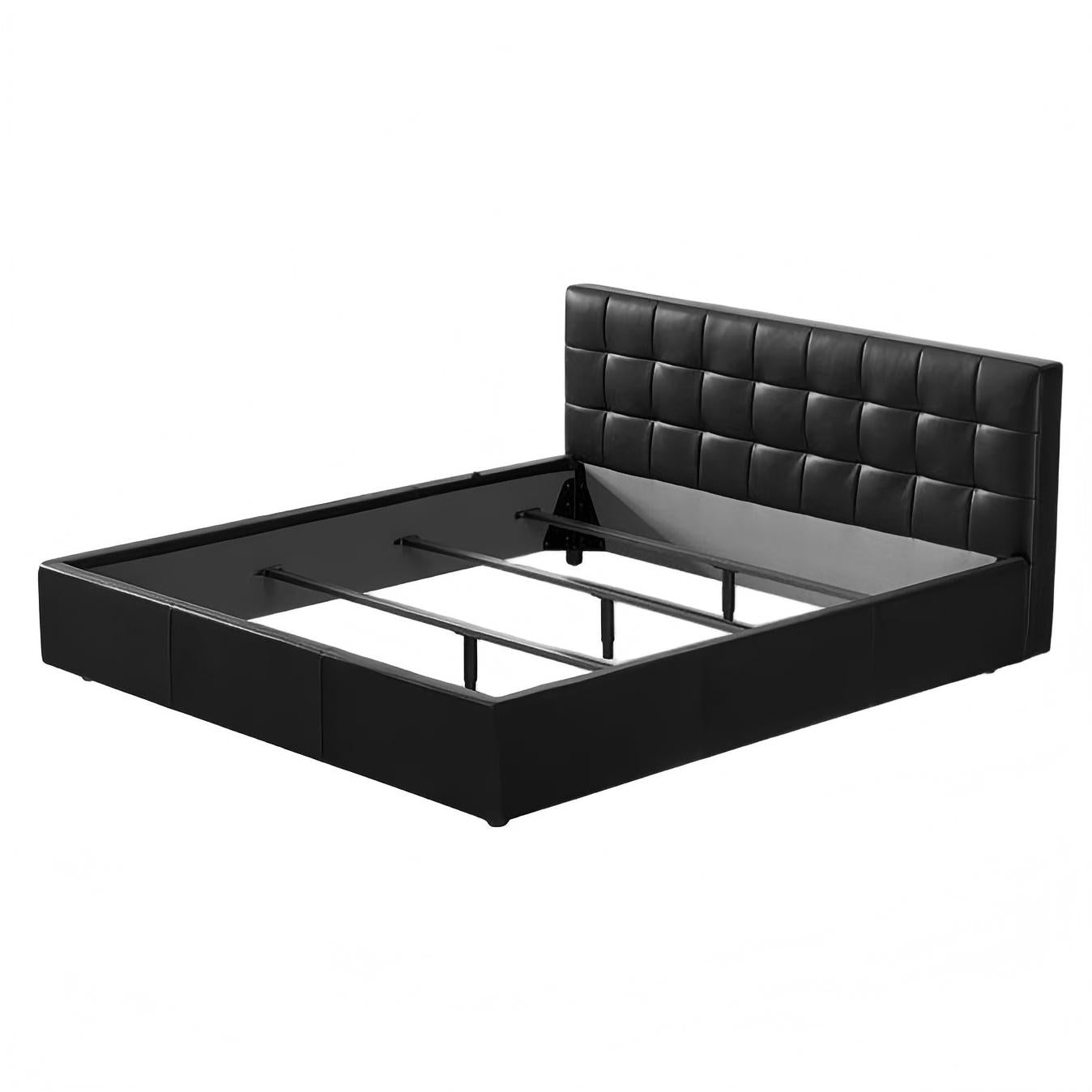 Sugar Cube Leather Bed