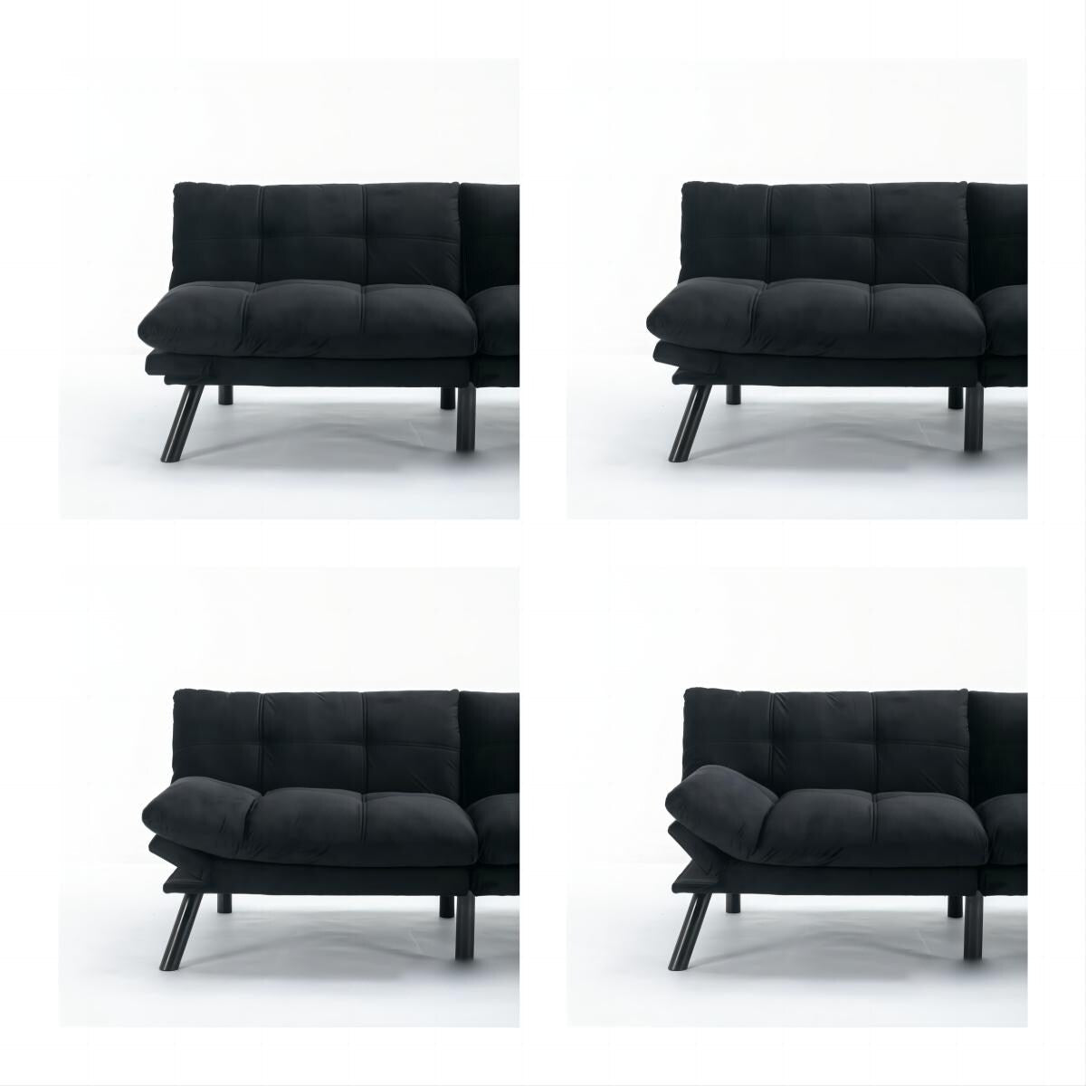 Canapé convertible moderne en tissu de 70,9 pouces avec dossier réglable