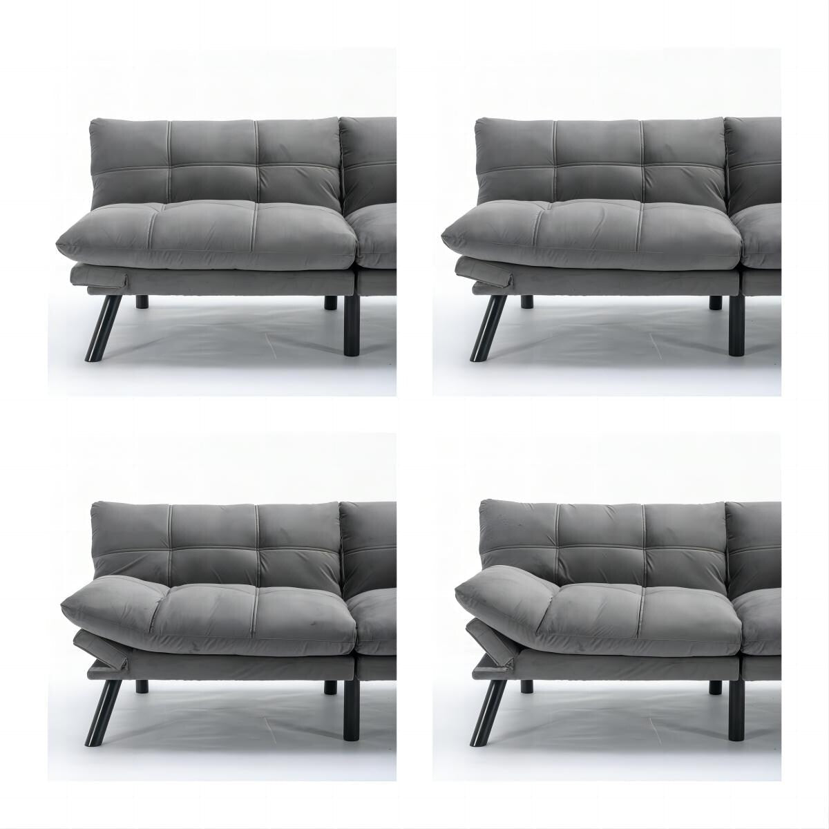 Canapé convertible moderne en tissu de 70,9 pouces avec dossier réglable