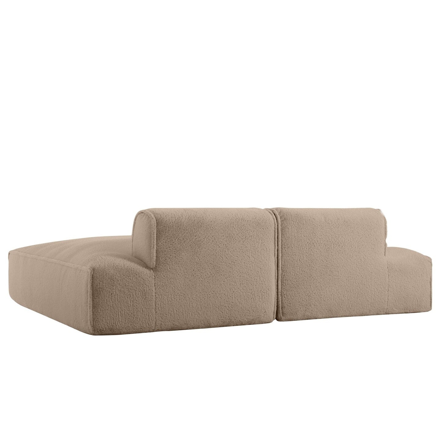 Canapé-lit modulaire surdimensionné de 72 pouces, spacieux et rempli de mousse compressée
