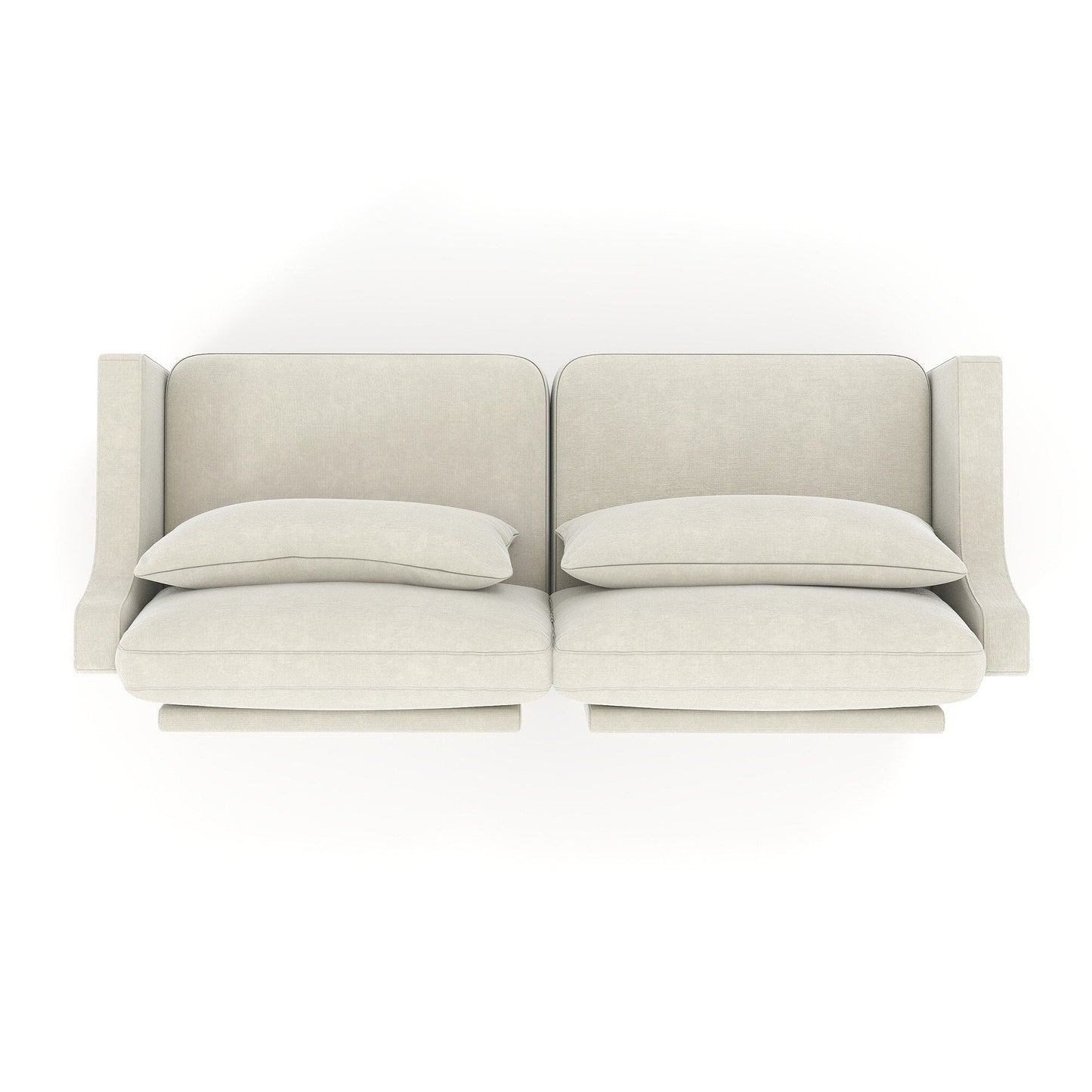 Canapé 3 places en chenille 73,2 avec 2 coussins lombaires pour le salon