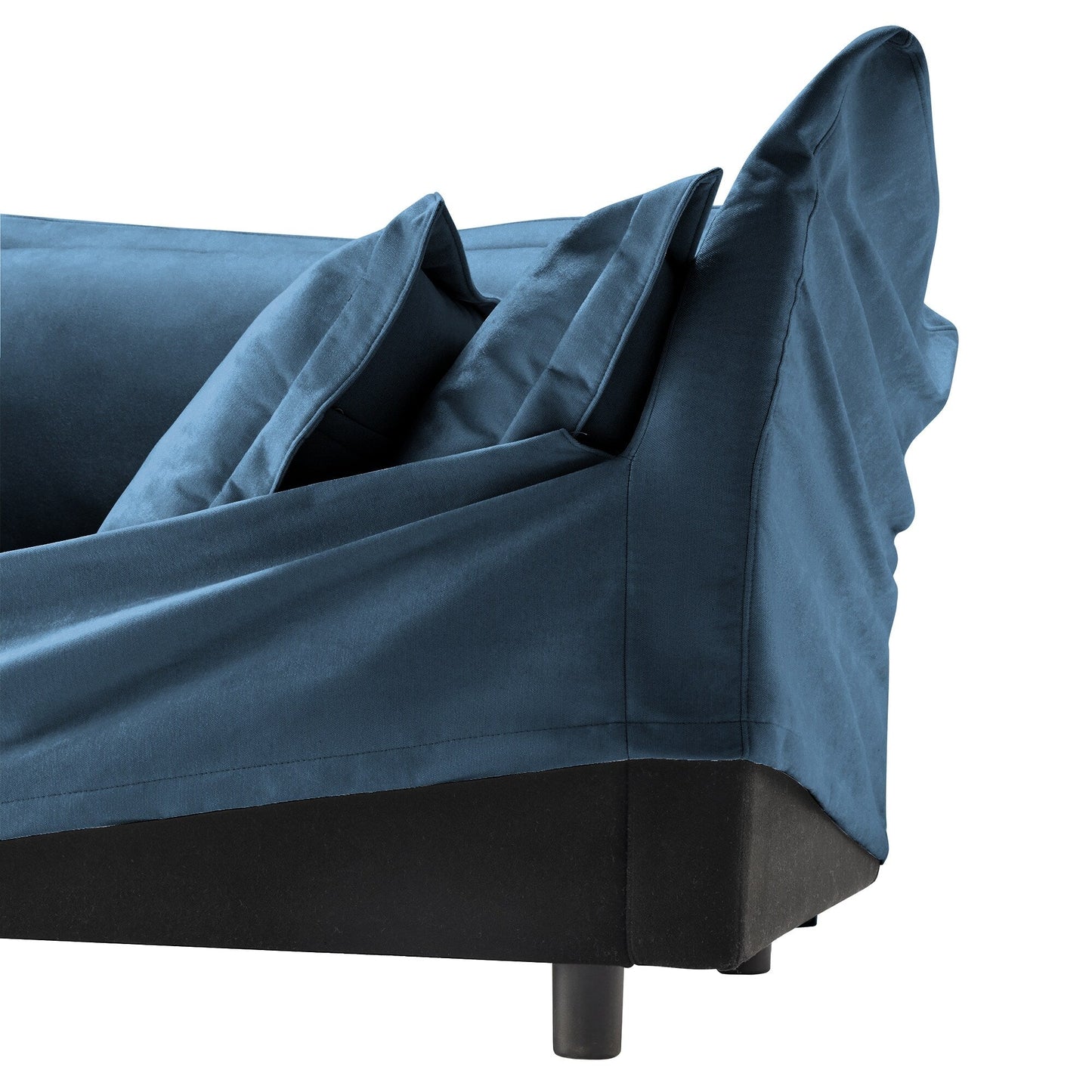 Canapé modulable 3 places en chenille 73,2 avec housses amovibles et lavables et plusieurs coussins