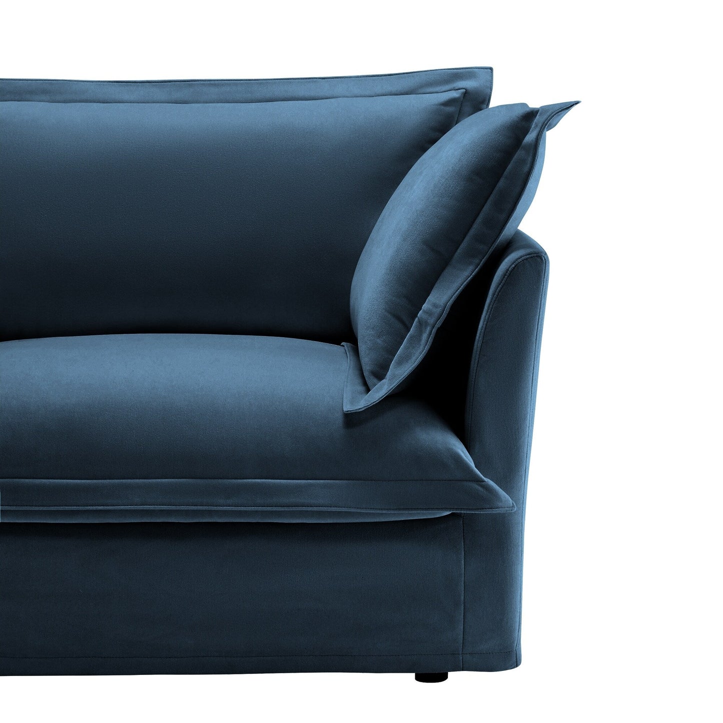 Canapé modulable 3 places en chenille 73,2 avec housses amovibles et lavables et plusieurs coussins