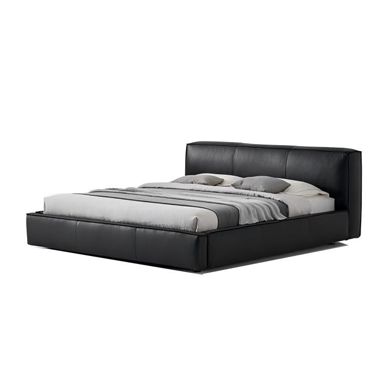 Cinnamon Leather Bed