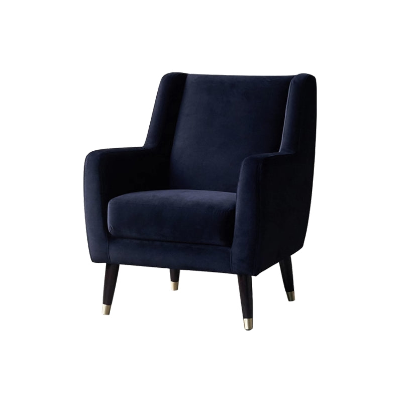 Eden Ink Blue Velvet Lounge Chair
