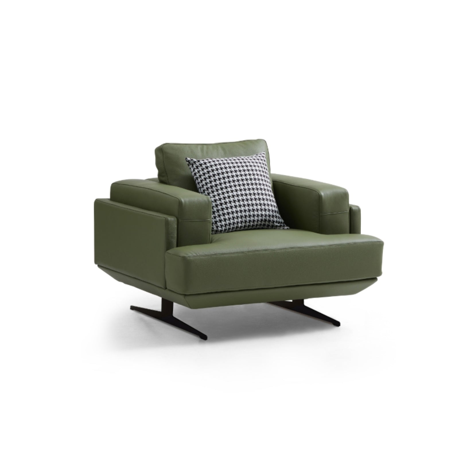 Olivia Top Grain Genuine Leather Armchair