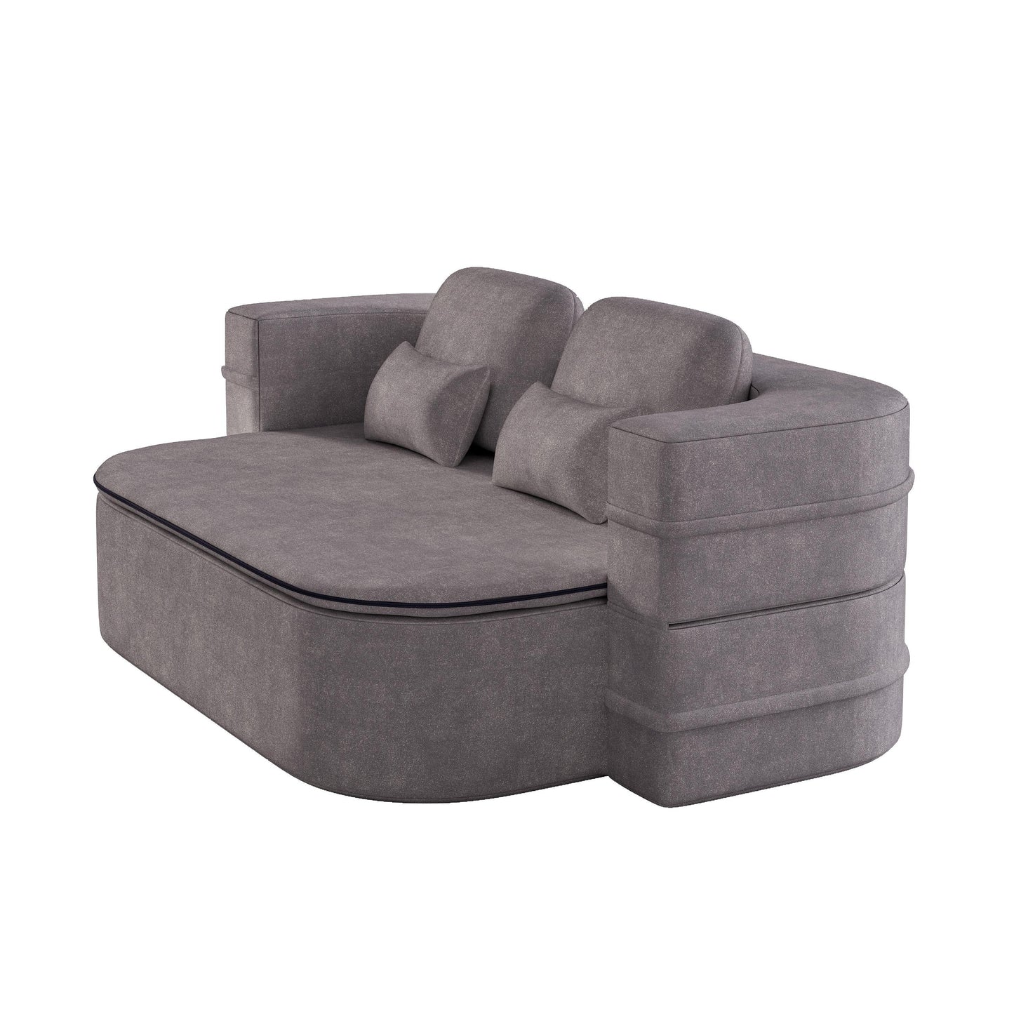 Canapé-lit pliable 2 en 1 75'', convertible en mousse chenille, avec couverture multifonctionnelle, canapé de salon
