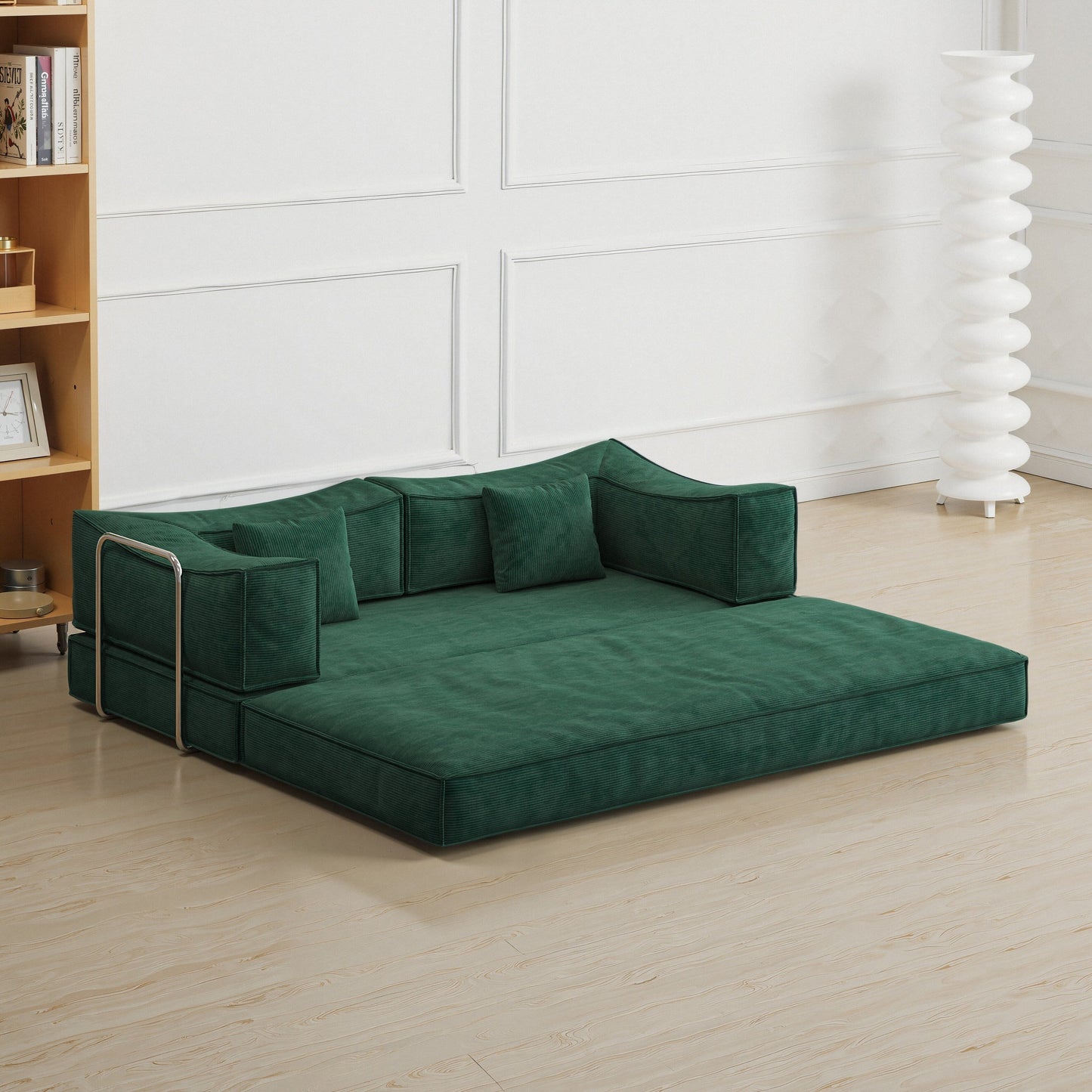 Canapé-lit 3 places en mousse 78,7 avec accoudoirs et confortable pour le salon et la chambre