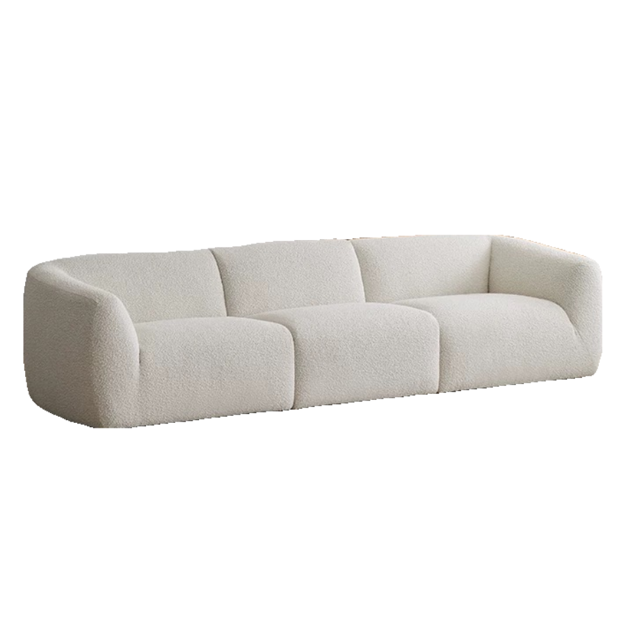 Snuggle Cloud Cream Boucle Sofa