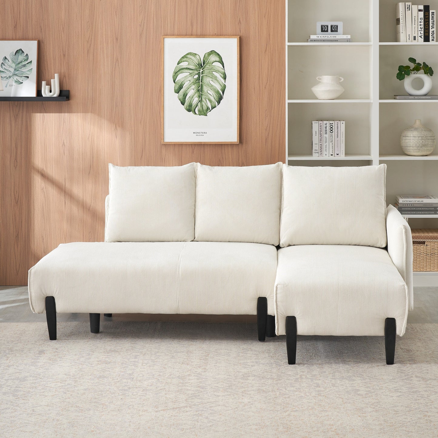 Canapé de 79,50 pouces de long, avec des sièges spacieux et confortables, pour appartement, bureau, salon