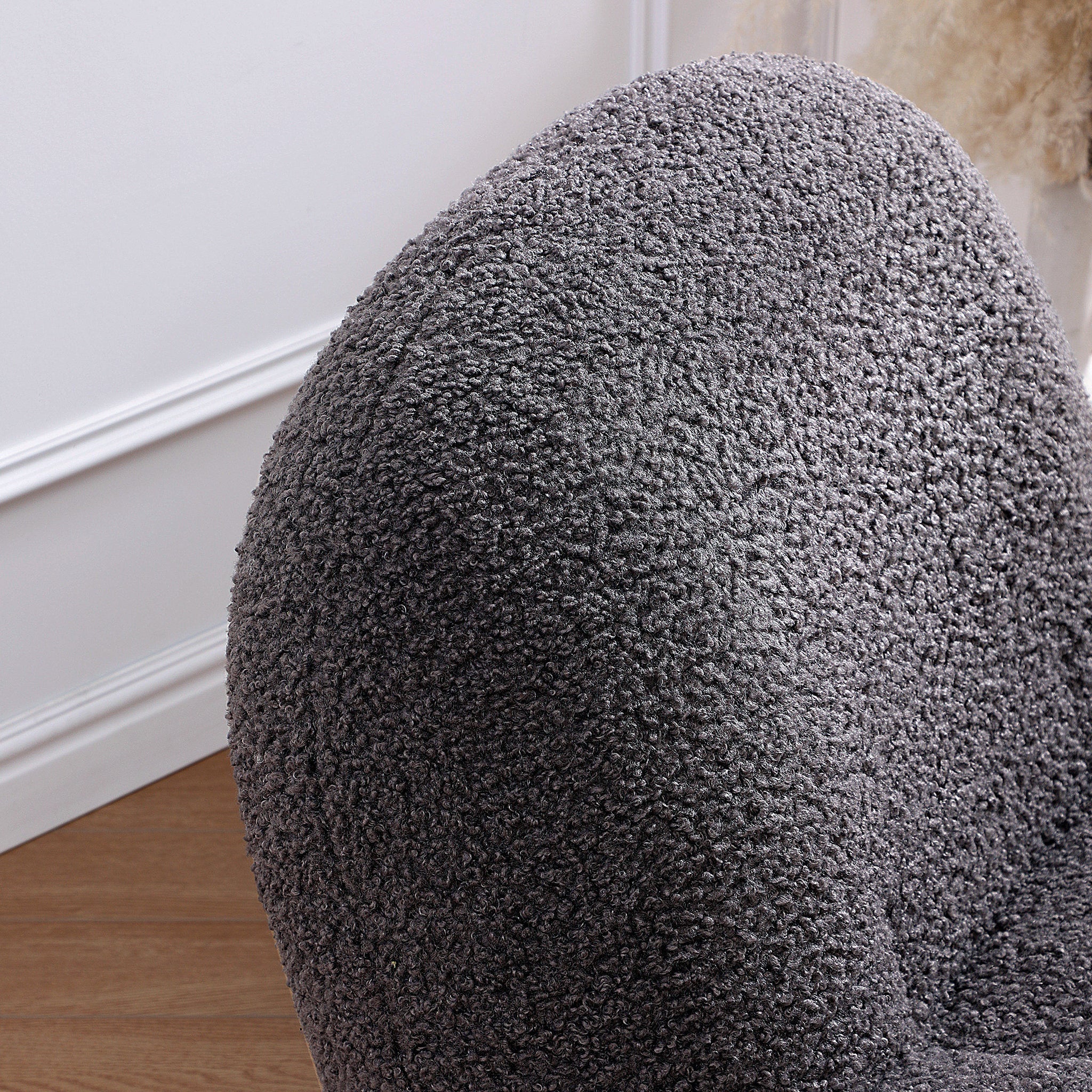 Puff Gray Accent Chair