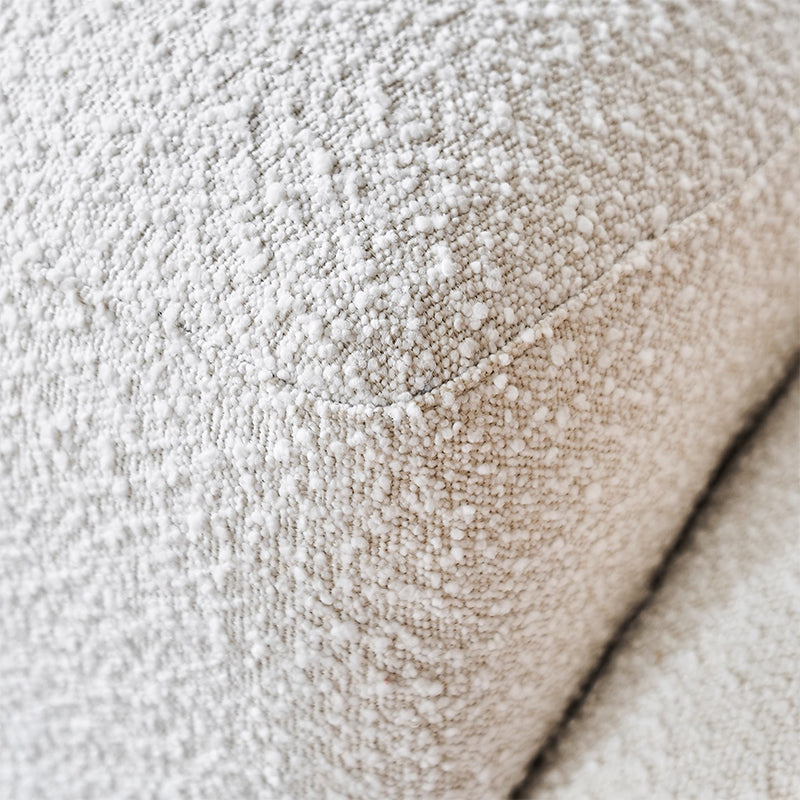 Calla Beige Boucle Fabric Swivel Chair