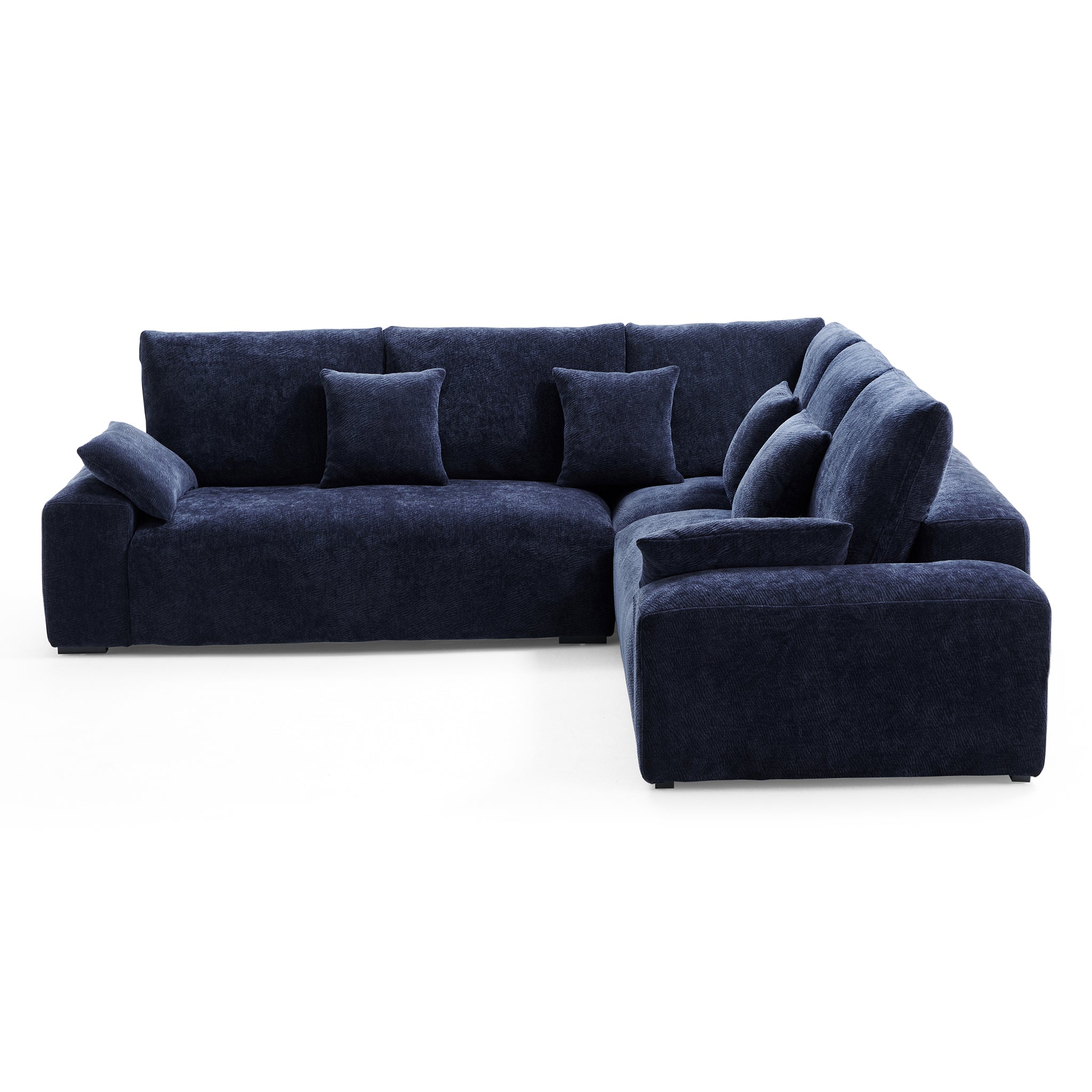 The Empress Navy Blue Corner Sectional