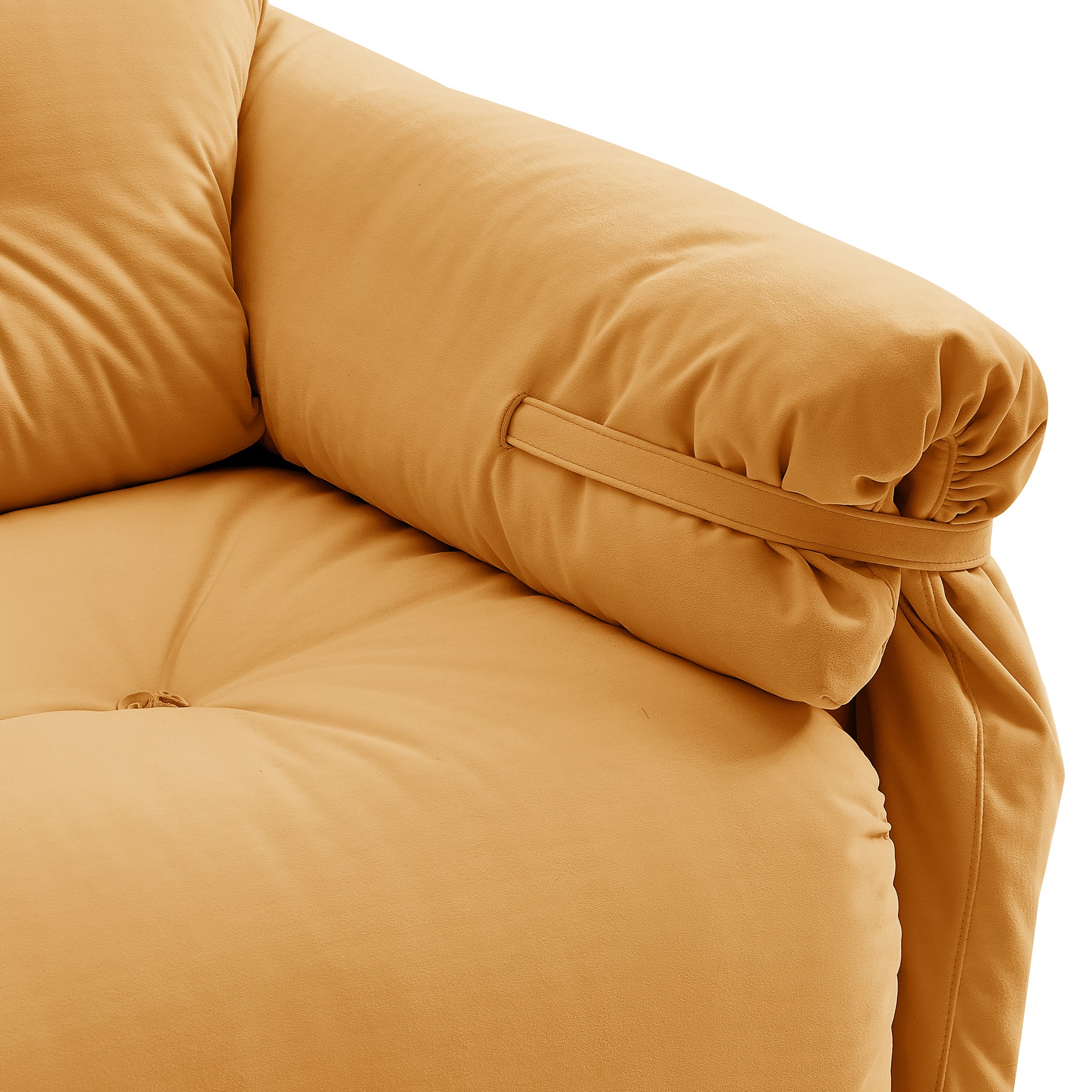 Butter Yellow Tufted Sofa