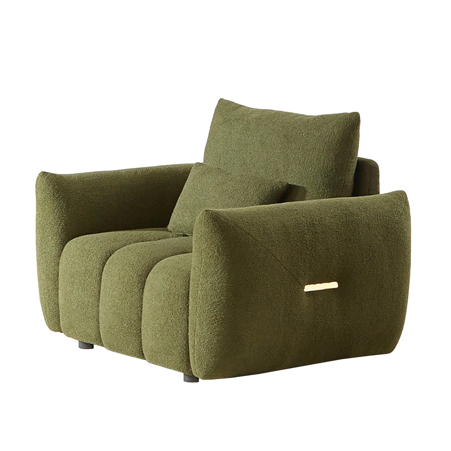 Canapé 3 places en tissu de 82 pouces avec coussins de dossier moelleux, cadre en bois massif et coussins en mousse confortables