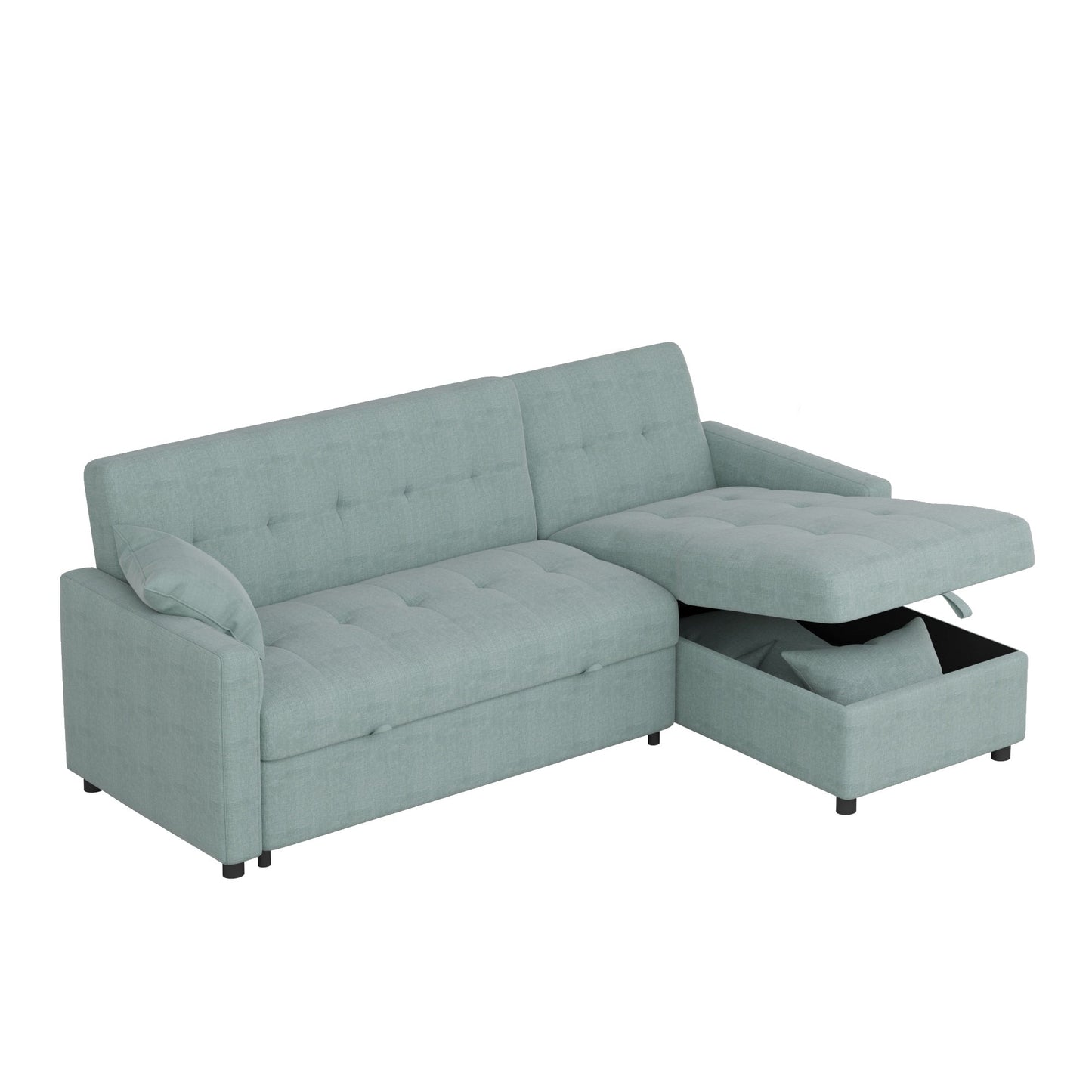 Canapé-lit et chaise longue réversibles de 82 po de large