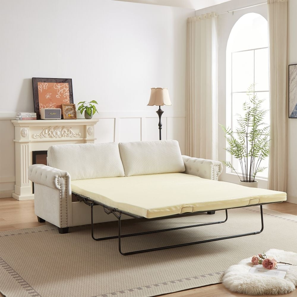 Canapé-lit convertible 2 en 1 en polyester de 83,8 po