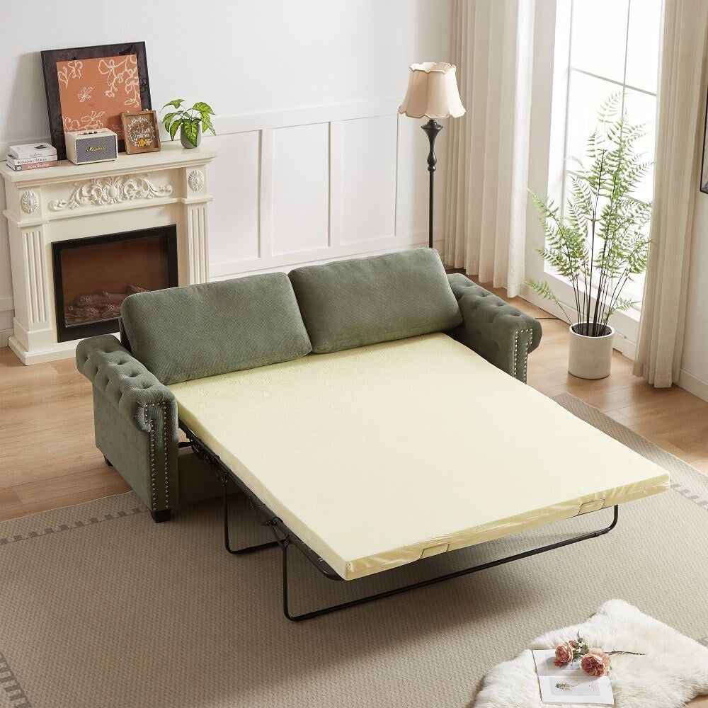 Canapé-lit convertible 2 en 1 en polyester de 83,8 po