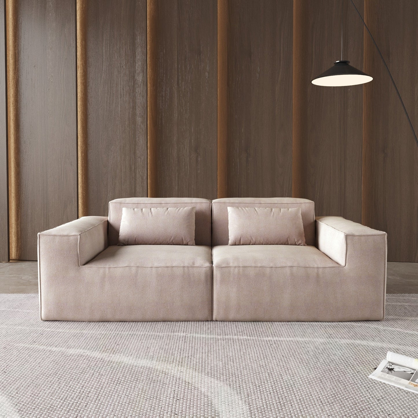 Canapé sectionnel modulaire 86,62 $, grand canapé causeuse Plus, canapés modernes et confortables en velours côtelé