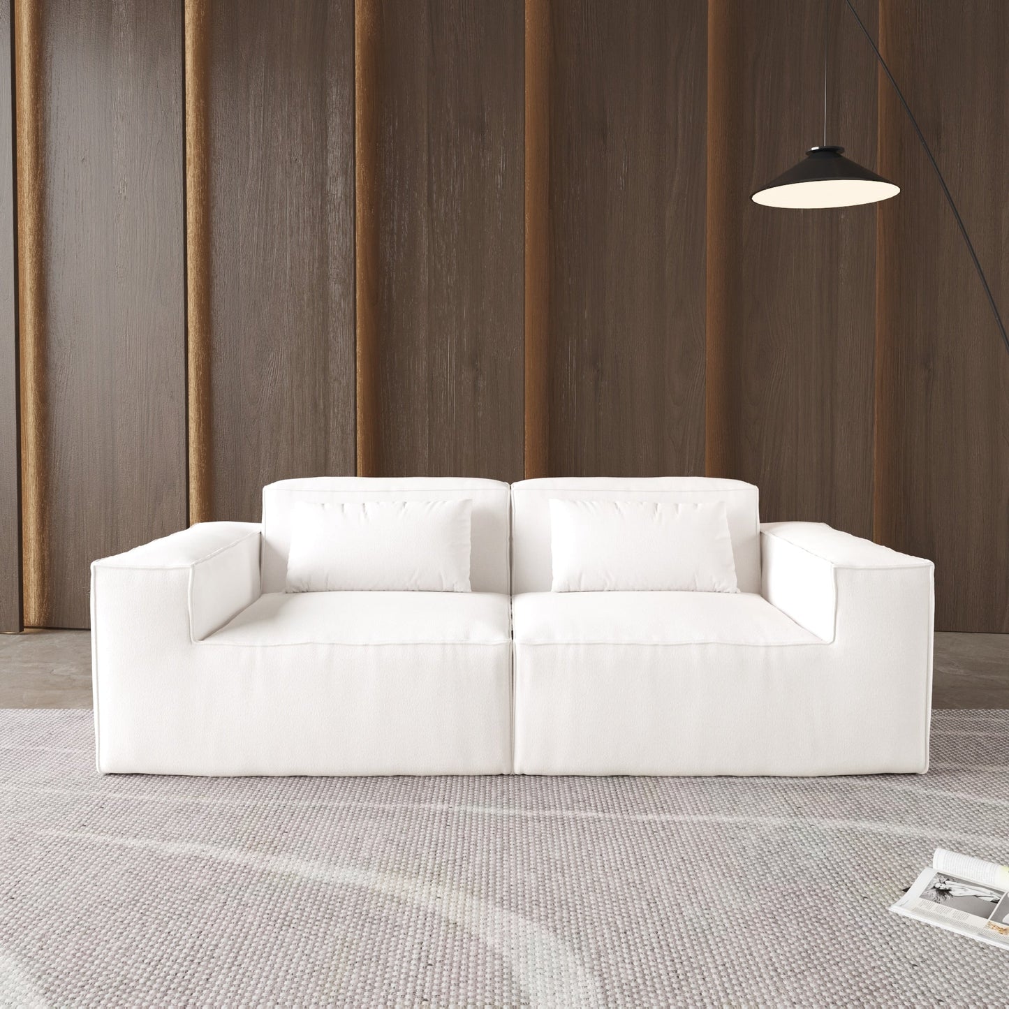 Canapé sectionnel modulaire 86,62 $, grand canapé causeuse Plus, canapés modernes et confortables en velours côtelé