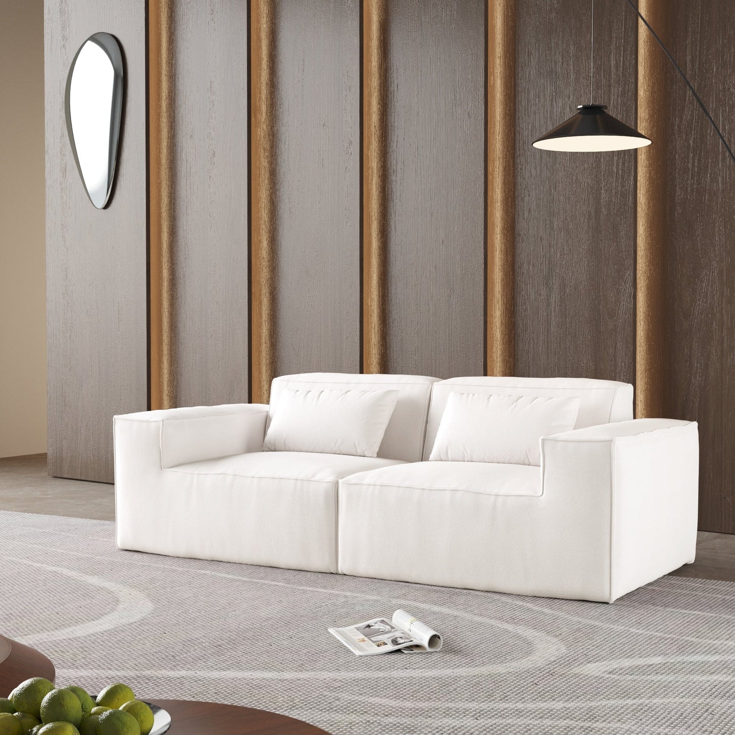Canapé sectionnel modulaire 86,62 $, grand canapé causeuse Plus, canapés modernes et confortables en velours côtelé