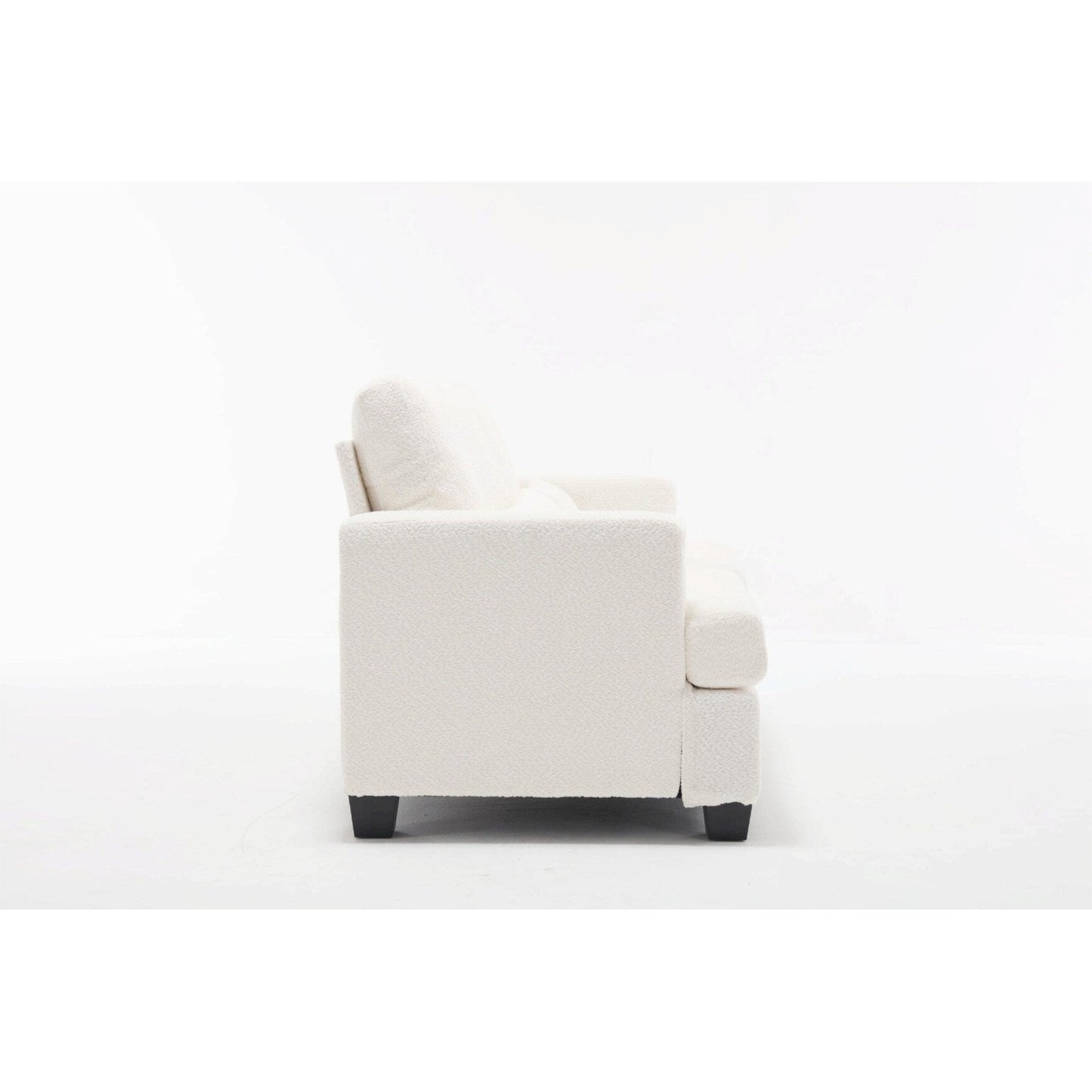 Canapé 3 places en tissu de 88,4 pouces : coussins de dossier amovibles, assise profonde et cadre robuste en bois dur et acier