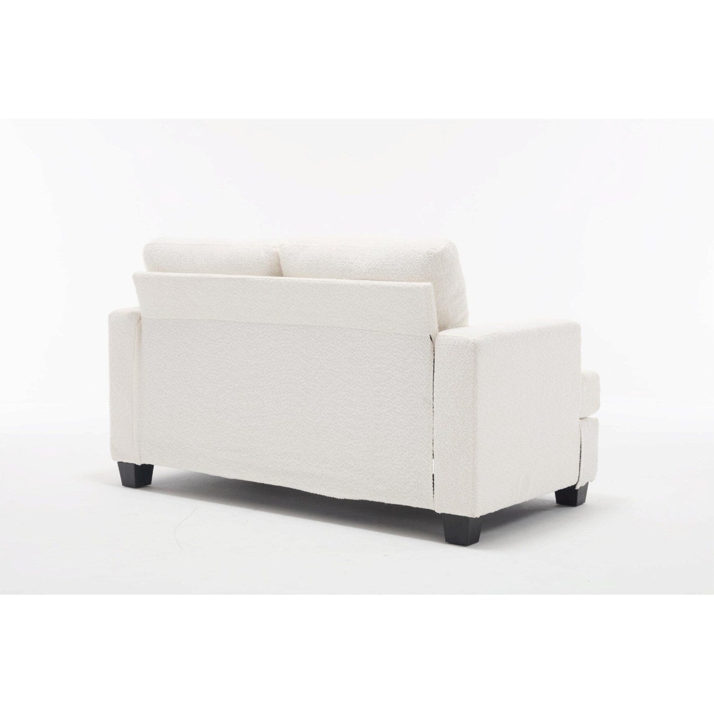Canapé 3 places en tissu de 88,4 pouces : coussins de dossier amovibles, assise profonde et cadre robuste en bois dur et acier