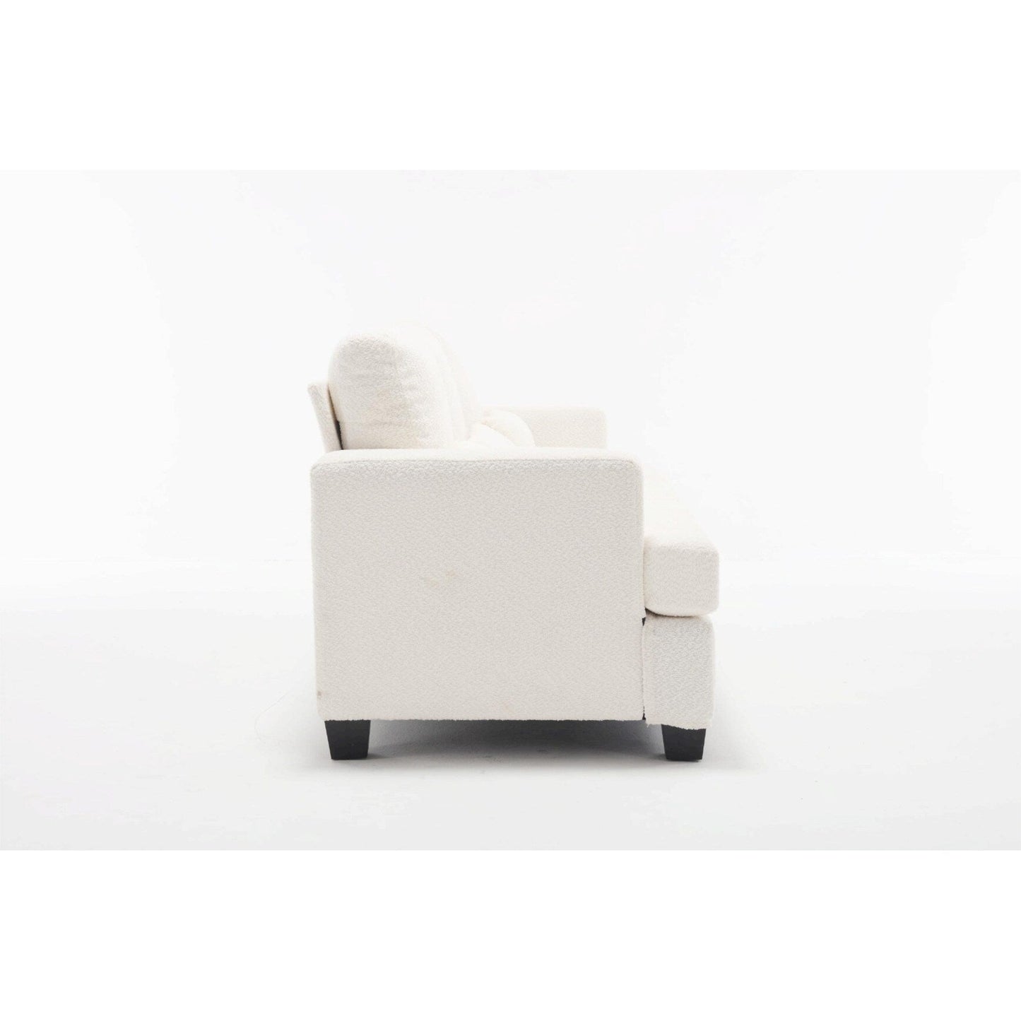 Canapé 3 places en tissu de 88,4 pouces : coussins de dossier amovibles, assise profonde et cadre robuste en bois dur et acier